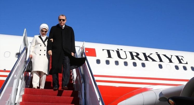 Erdoğan leyleği havada gördü