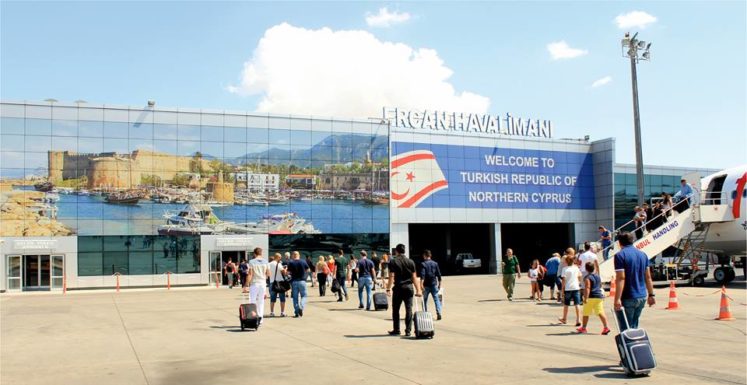 Ercan’da 8 günde 623 uçak, 94 bine yakın yolcu
