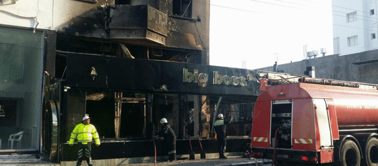 Gazimağusa’da kundaklanan barda bir kişi yanarak öldü