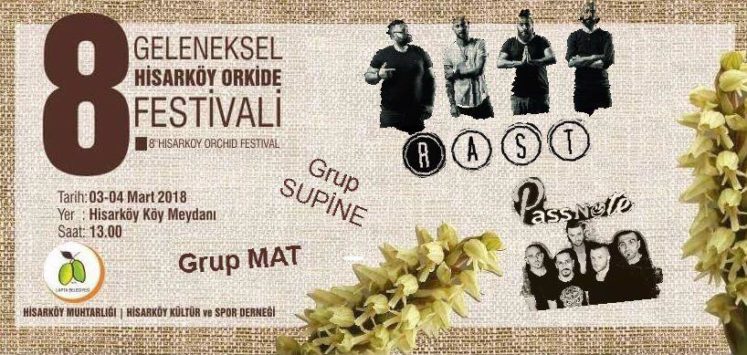 Hisarköy Orkide Festivali 3-4 Mart'ta