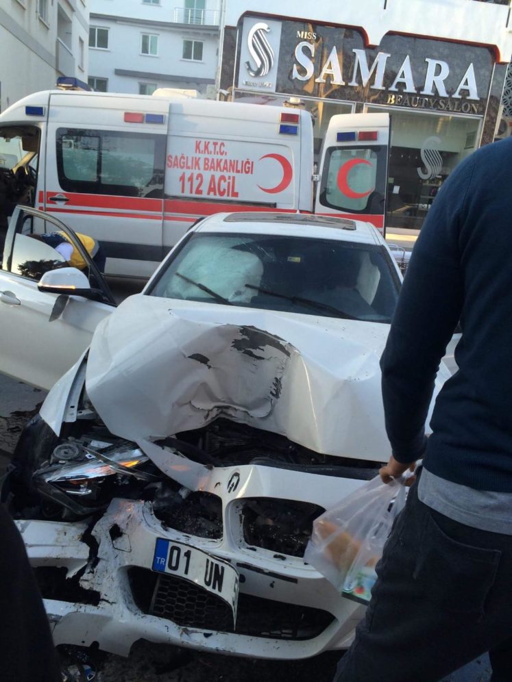 Girne'de Adana plakalı aracın alkollü sürücüsü dehşet saçtı