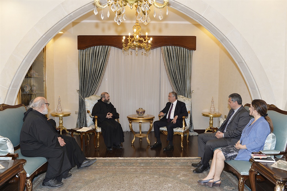 Cumhurbaşkanı Akıncı, Maronit Başrahip Namatallah Hashem’i kabul etti