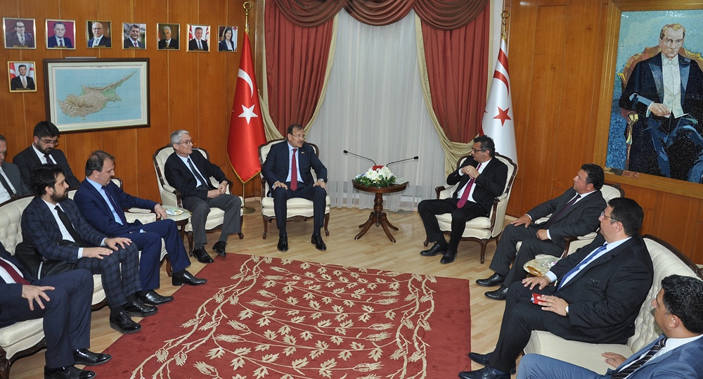 Çavuşoğlu, Başbakan Tufan Erhürman’ı da ziyaret etti