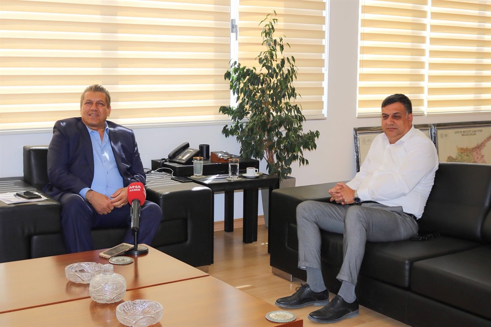 Gazimağusa Belediye Başkanı Arter, Beyarmudu Belediye Başkanı Edip ile görüştü
