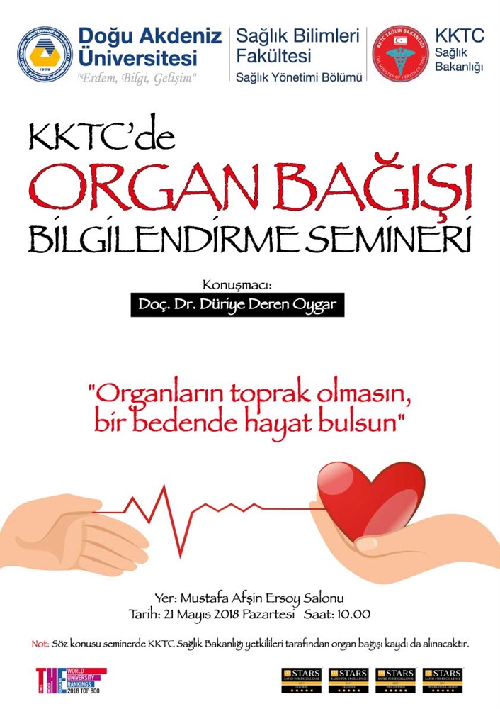 “KKTC'de Organ Bağışı” konulu seminer düzenleniyor