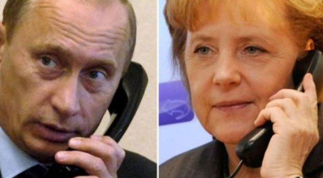 Putin ve Merkel telefonda görüştü