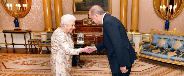 TC Cumhurbaşkanı Erdoğan Kraliçe Elizabeth'le görüştü