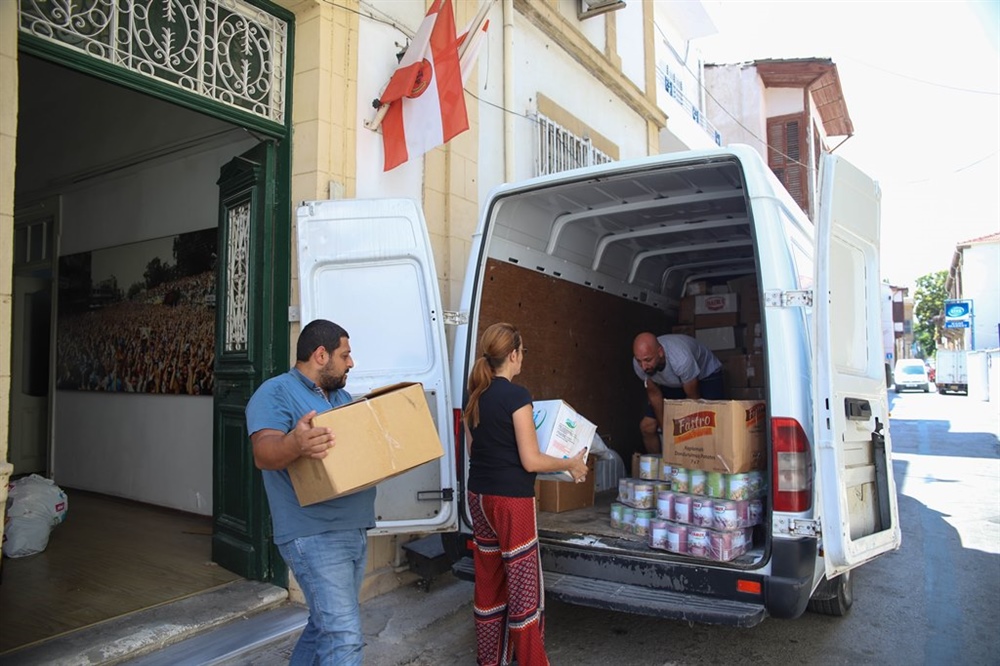 CTP tarafından yürütülen dayanışma kampanyasında toplanan malzemeler teslim edildi