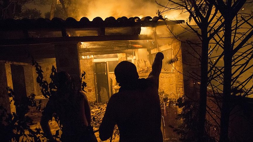 Yunanistan'daki orman yangınında ölü sayısı 24'e yükseldi