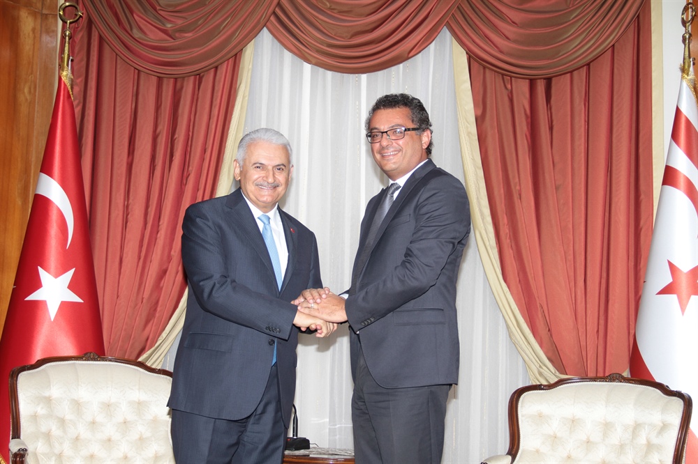 TBMM Başkanı Binali Yıldırım Başbakan Erhürman’i ziyaret etti