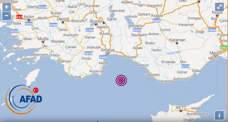 Akdeniz'de deprem... Kıbrıs’ta da hissedildi