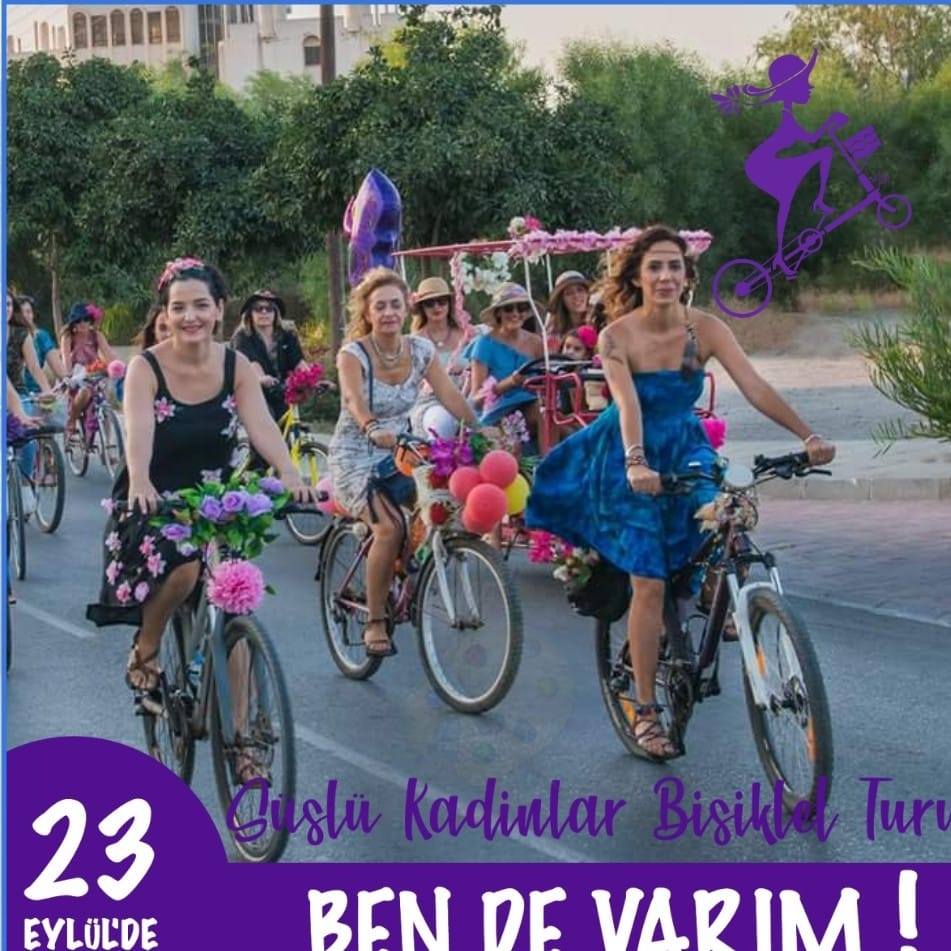 “Süslü Kadınlar Bisiklet Turu” Lefkoşa’da yapılıyor