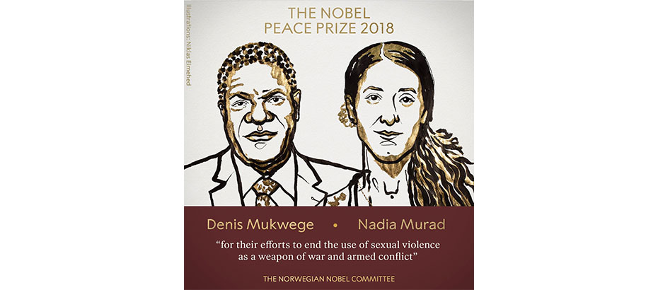 Nobel Barış Ödülü Denis Mukwege ve Nadia Murad’ın oldu!