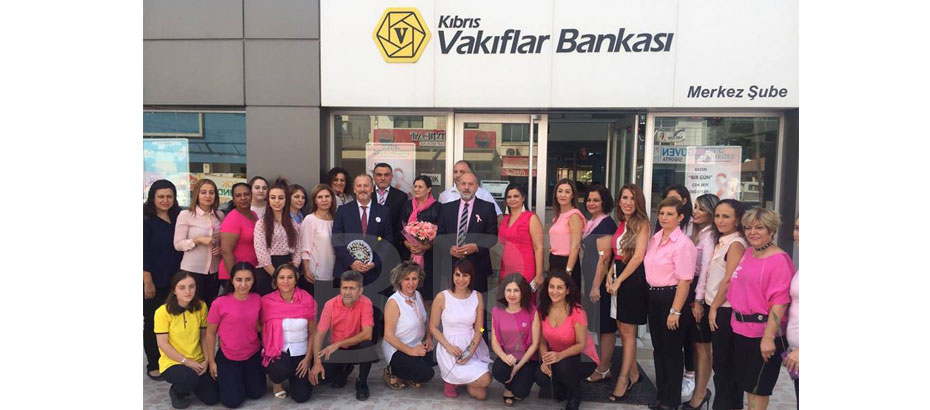 Kıbrıs Vakıflar Bankası, Meme Kanseri Farkındalık Ayı kapsamında etkinlik düzenledi