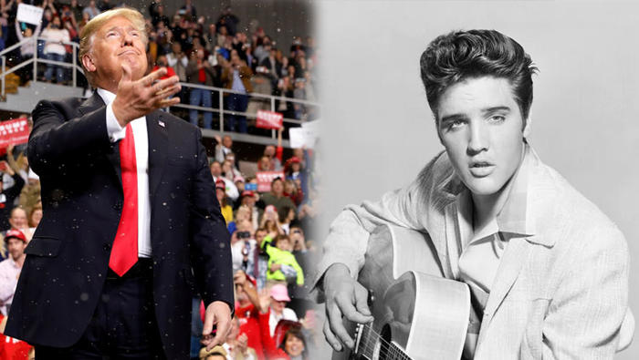 Trump: Gençliğimde beni Elvis Presley'e benzetirlerdi