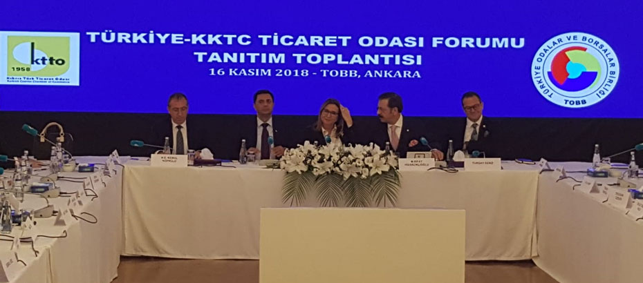 “Türkiye-KKTC Arasında Ticaret Odası Forumu” gerçekleştiriliyor