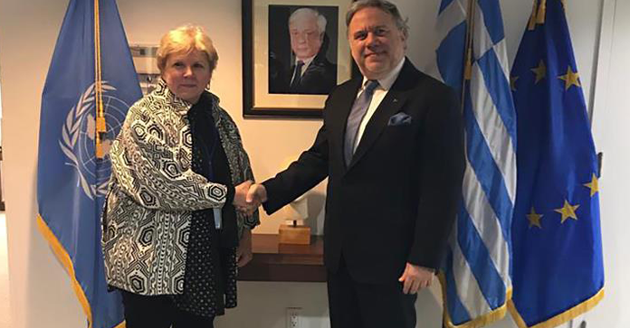 Lute, Yunanistan Dışişleri Bakanı Vekili ile görüştü