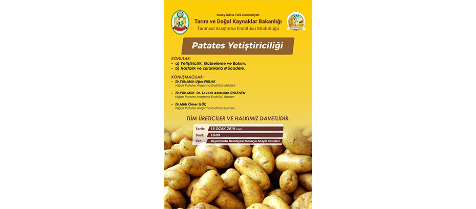 Türkiye’de geliştirilen yeni patates çeşitlerinin deneme ekimi yapılacak