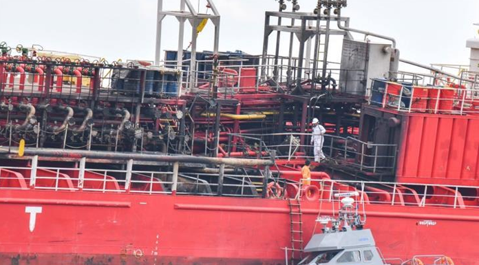 LPG yüklü tanker Limasol Limanı’na çekildi