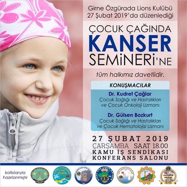 “Çocukluk Çağı Kanserleri” konulu seminer düzenleniyor