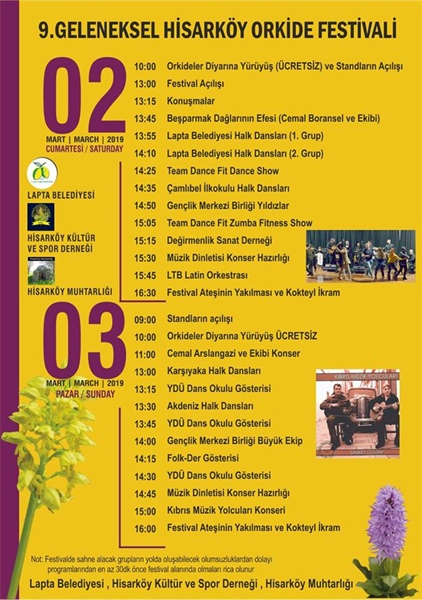 “9. Geleneksel Hisarköy Orkide Festivali” bu hafta sonu gerçekleştirilecek
