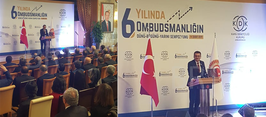 Erhürman “6’ncı Yılında Ombudsmanlığın Dünü, Bugünü ve Yarını” sempozyumunda konuşma yaptı