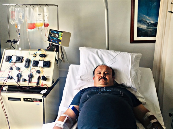 Donör Turgay Arslan,hiç tanımadığı hasta için kök hücre bağışında bulundu