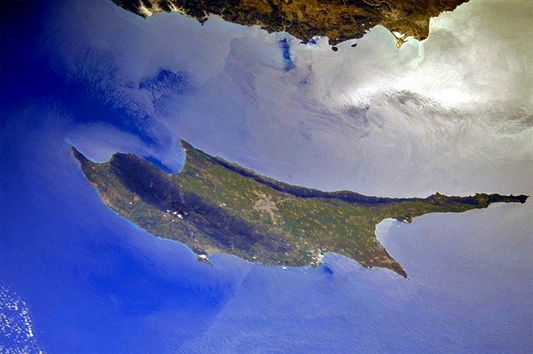 Rus Uzay Kurumu, Kıbrıs'ın uzaydan yeni çekilen fotoğrafını yayınladı