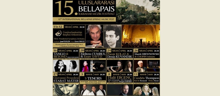 15. Uluslararası Bellapais İlkbahar Müzik Festivali devam ediyor