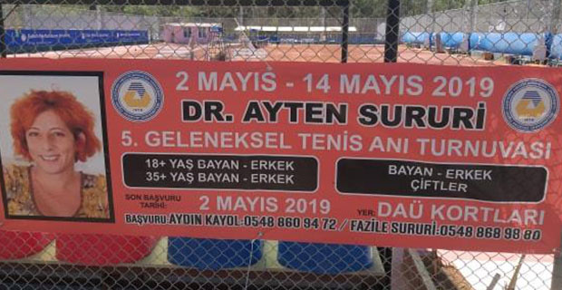 Dr.Ayten Sururi, tenis ile anılacak