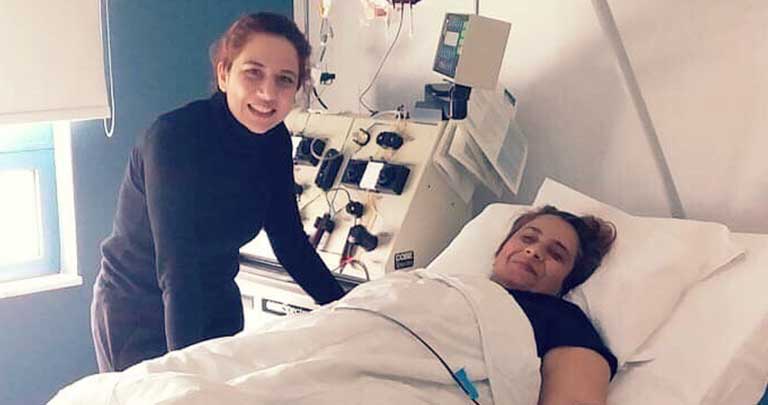 Ayşe Özali, Macaristan’daki bir hastaya umut oldu