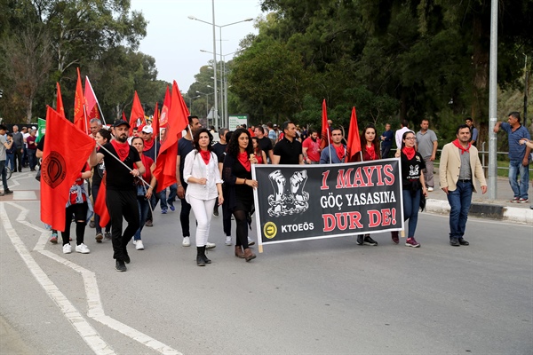 1 Mayıs işçi bayramı Kuğulu Park ve ara bölgedeki iki toplumlu etkinlikle kutlandı