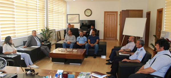 İsmail Arter, belediyede örgütlü Mağusa Türk Genel İş Sendikası yönetimiyle görüştü