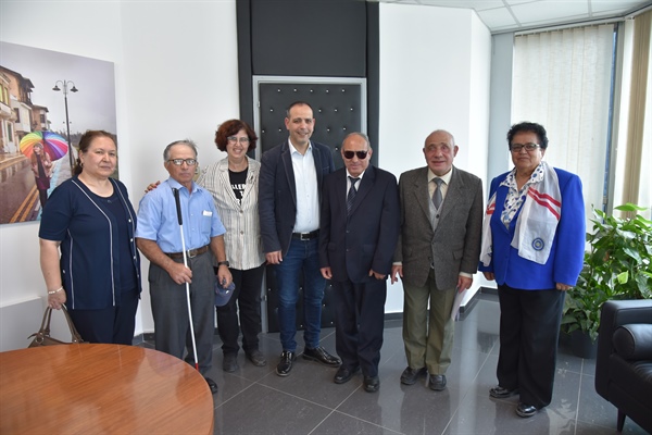 Engelliler Federasyonu LTB Başkanı Harmancı'yı ziyaret etti