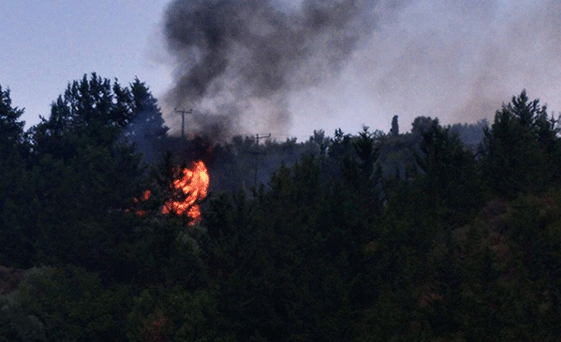 Ciklos’ta yangın kontrol altına alındı… 5-6 dönümlük makilik alan yandı