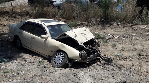 Lefkoşa-Gazimağusa anayolunda trafik kazası... 2 kişi yaralandı
