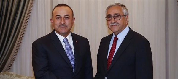Akıncı, Türkiye Dışişleri Bakanı Mevlüt Çavuşoğlu’nu kabul etti