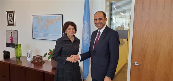 Özersay, Birleşmiş Milletler Genel Sekreter Yardımcısı Rosemary A. Di Carlo ile biraraya geldi