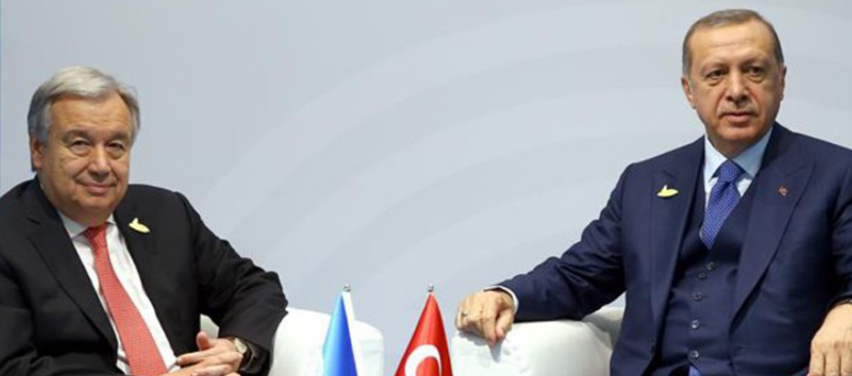 Erdoğan ile Guterres bir araya geldi