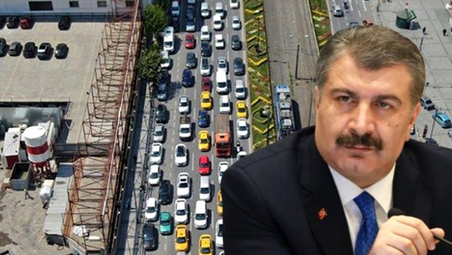 TC Bakanı Koca, Eminönü’ndeki trafik yoğunluğuna ilişkin uyarıda bulundu