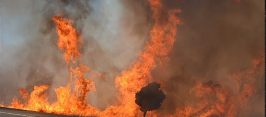 Larnaka’da yangın