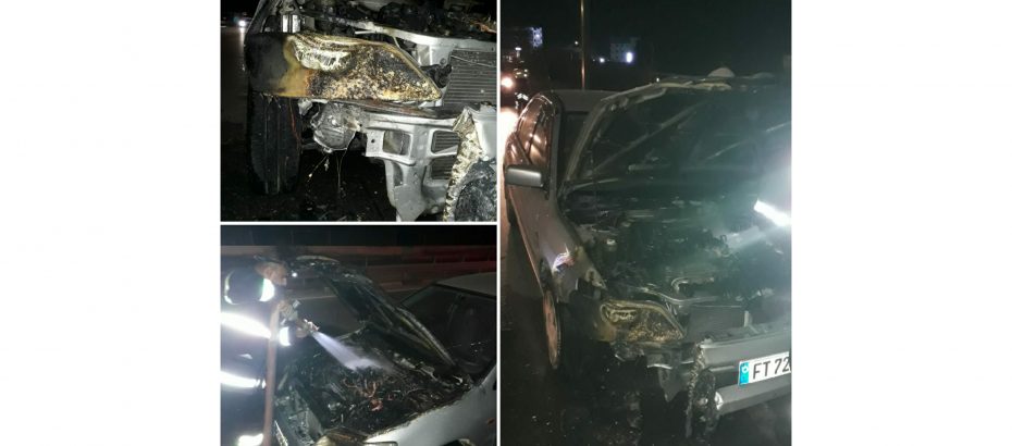 Lefkoşa’da araç yangını büyük hasarla sonuçlandı