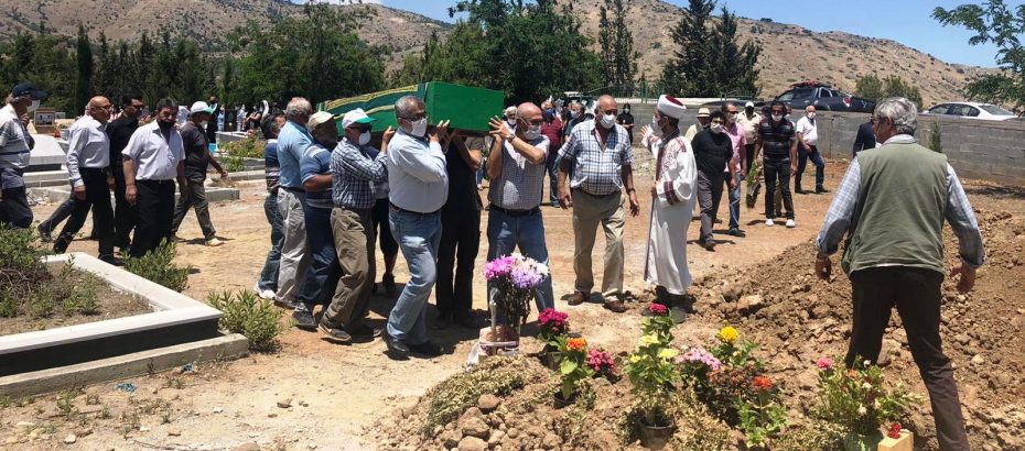 İsmail Kemal için Lefke Kabristanlığı’nda cenaze töreni düzenlendi