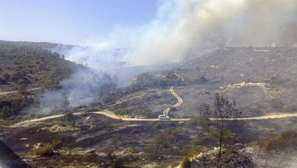 Limasol-Baf sınırında çıkan yangın kontrol altına alınamıyor