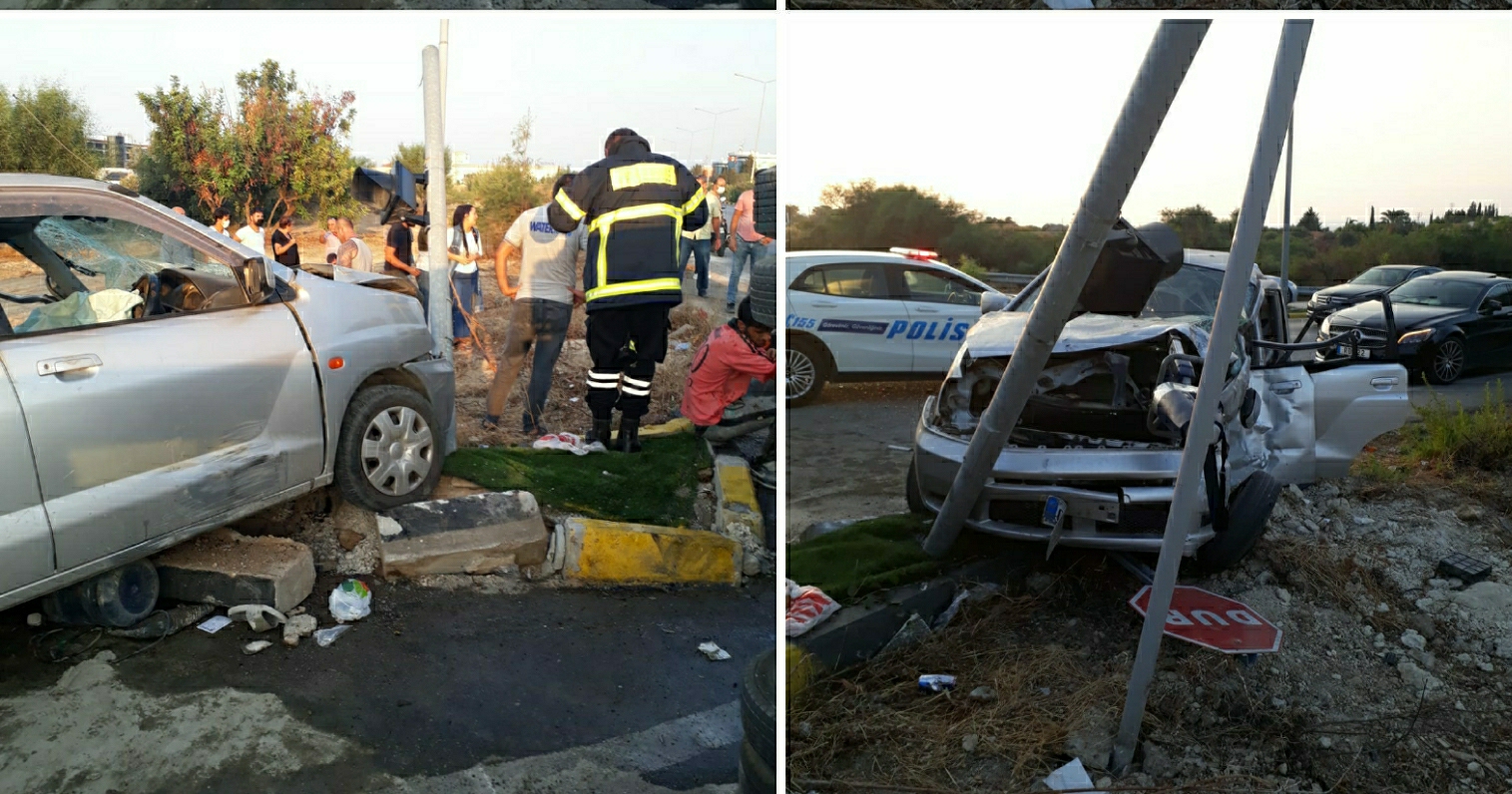 Girne-Alsancak yolunda feci kaza: 9 yaralı