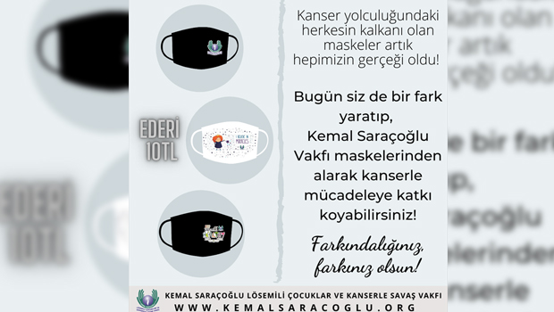 Kemal Saraçoğlu Vakfı Satış Listesine Koruyucu Maskeyi de Ekledi
