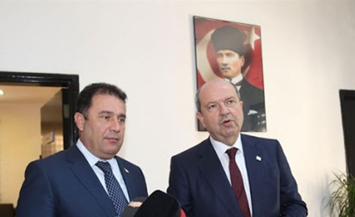 Cumhurbaşkanı Tatar UBP Genel Sekreteri ve Genel Başkan Vekili Saner’i kabul etti