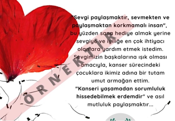 Kemal Saraçoğlu Vakfı “Temassız Sevgi Kartı”nı satışa sundu