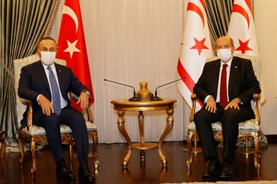 Cumhurbaşkanı Tatar, Mevlüt Çavuşoğlu’nu kabul etti