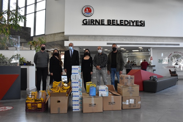 Antalya Muratpaşa Belediyesi’nden Girne Belediyesi’ne Bağış